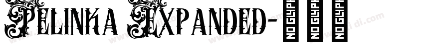 Pelinka Expanded字体转换